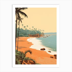 Baga Beach Goa India Golden Tones 3 Art Print