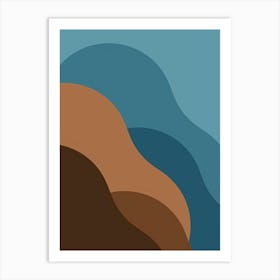 Abstract Of Mountains Art Print