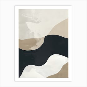 Beige Melodies Minimalist Style Art Print