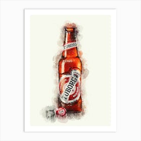 Tuborg Beer Art Print