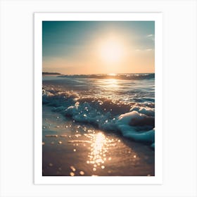 Sunset On The Beach 10 Art Print