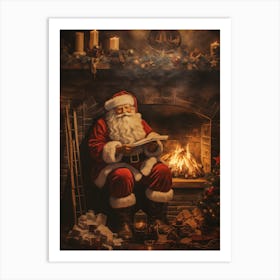 Christmas Santa Art Print