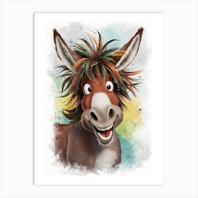 Donkey Art Print