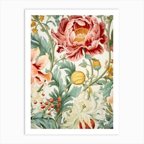 Floral Wallpaper 110 Art Print