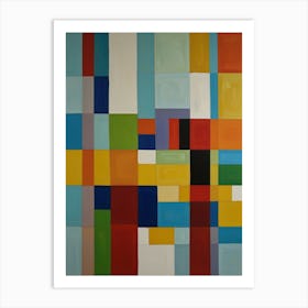 Abstract Squares 1 Art Print