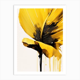 Yellow Leaf Art Print