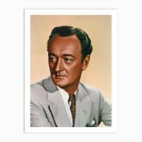 George Sanders Retro Collage Movies Art Print