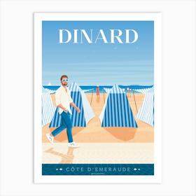 Dinard Beach Brittany France Art Print