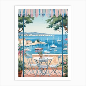 Saint Tropez France 4 Illustration Art Print