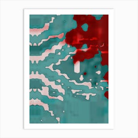 Blood Splatter Art Print