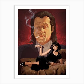 Pulp Fiction Tarantino Vega mia Art Print