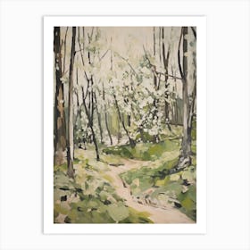 Grenn Trees In The Woods 1 Art Print