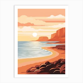 Vintage Retro Print Of Cape Le Grand National Park, Australia 1 Art Print