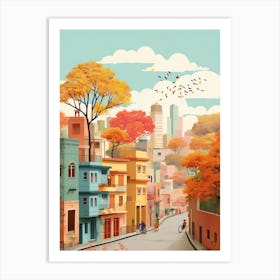 New Delhi In Autumn Fall Travel Art 2 Art Print