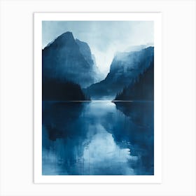 Blue Mountain Lake Art Print