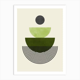 Circles and lines 10 Art Print