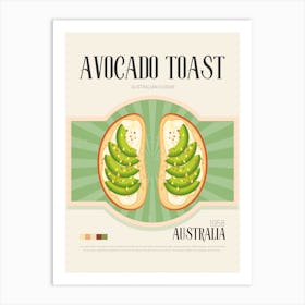 Avocado Toast Art Print
