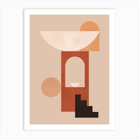 Architectural geometric shapes 13 Art Print