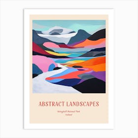 Colourful Abstract Vatnajkull National Park Iceland 2 Poster Art Print