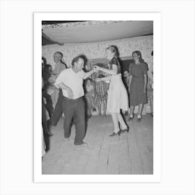 Swing Your Partner Figure In A Square Dance At Pie Town, New Mexico By Russell Lee Art Print