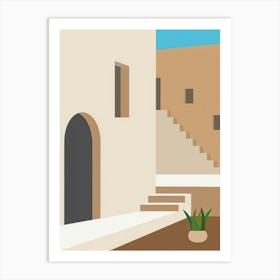 House In The Desert Art Print