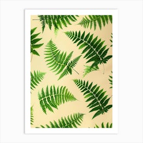 Pattern Poster Pteris Fern 4 Art Print