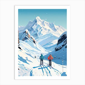 Portillo   Chile, Ski Resort Illustration 0 Art Print