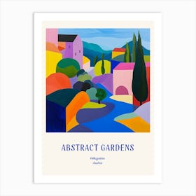 Colourful Gardens Volksgarten Austria 3 Blue Poster Art Print