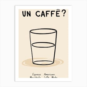 Un Café? Art Print