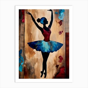 Sapphire Ballerina Art Print