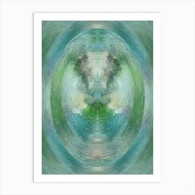 Cosmic Ascension Green  Art Print