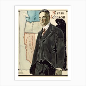 Hiram Johnson (1917), Edward Penfield Art Print