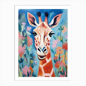 Giraffe Painting Art Print