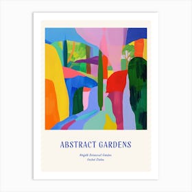 Colourful Gardens Norfolk Botanical Garden Usa 1 Blue Poster Art Print