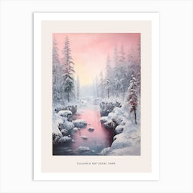 Dreamy Winter National Park Poster  Oulanka National Park Finland 3 Art Print