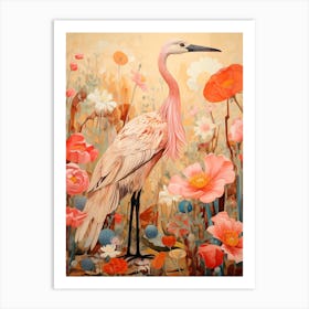 Stork 1 Detailed Bird Painting Art Print