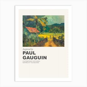 Museum Poster Inspired By Paul Gauguin 2 Art Print