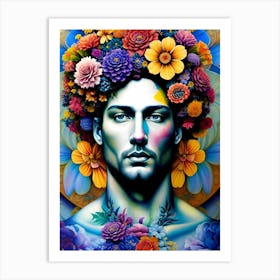 Flower Man Art Print