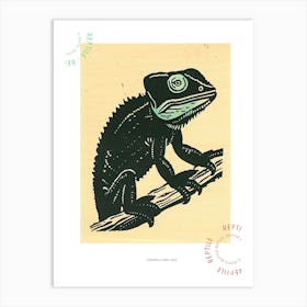 Chameleon Bold Block 3 Poster Art Print