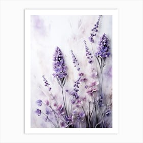 Lavender Flowers Art Print