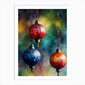 Chinese Lanterns 3 Art Print