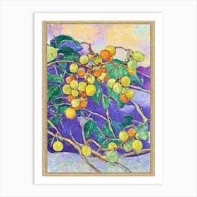 Golden Berry 1 Vintage Sketch Fruit Art Print