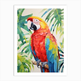 Colourful Bird Painting Macaw 3 Art Print