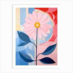 Daisy 7 Hilma Af Klint Inspired Pastel Flower Painting Art Print