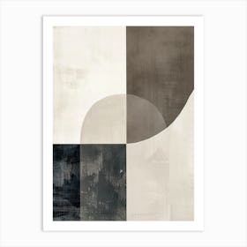 Gentle Pathways Minimalist Style Art Print