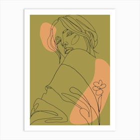 Portrait Of A Woman 6 Art Print