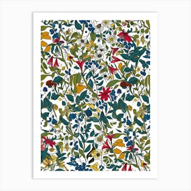 Flower Jubilee London Fabrics Floral Pattern 4 Art Print