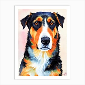 Beauceron 2 Watercolour Dog Art Print