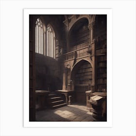 Medieval Library Art Print