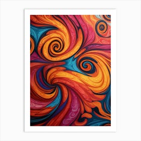 Abstract Swirls 3 Art Print